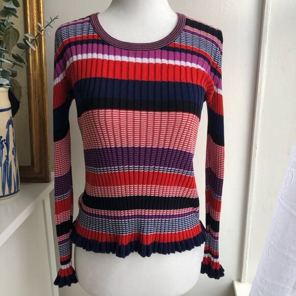 Boss Hugo Boss Fallegria Striped Ribbed Sweater - Picture 4 of 8